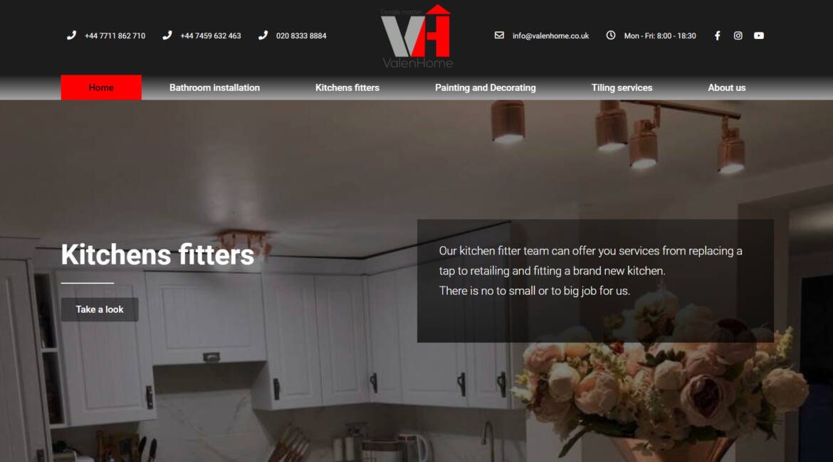 Онлайн каталог за бани и мебели valenhome.co.uk